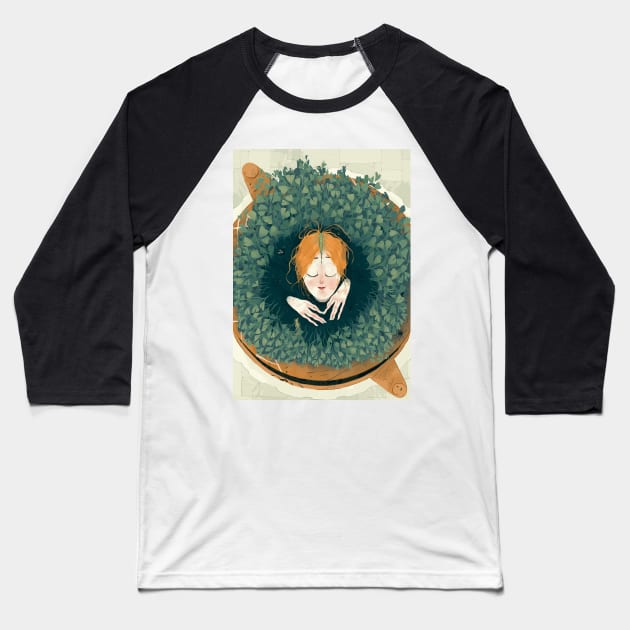 Persephone Sprout Baseball T-Shirt by fabiomancini